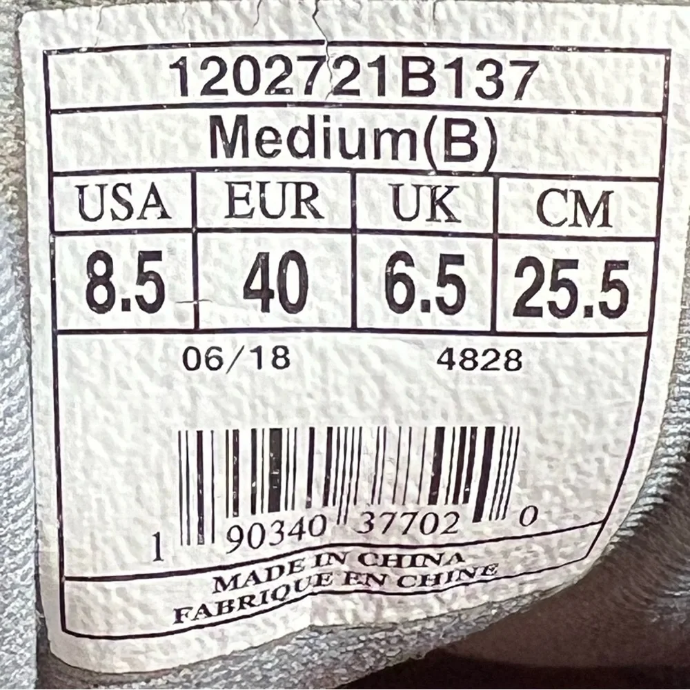 Womens BROOKS Bedlam Gray Running Shoes / Size 8.5 Medium